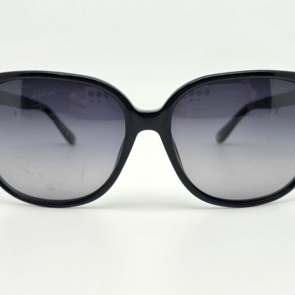 Jimmy Choo Paula 0FA3 Black Silver Glitter Sunglasses FRAME ONLY Italy 57-16-135